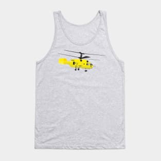 Yellow Helicopter Tank Top